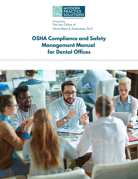 OSHA Compliance & Infection Control Manual (Dental) Fully Customized Paper